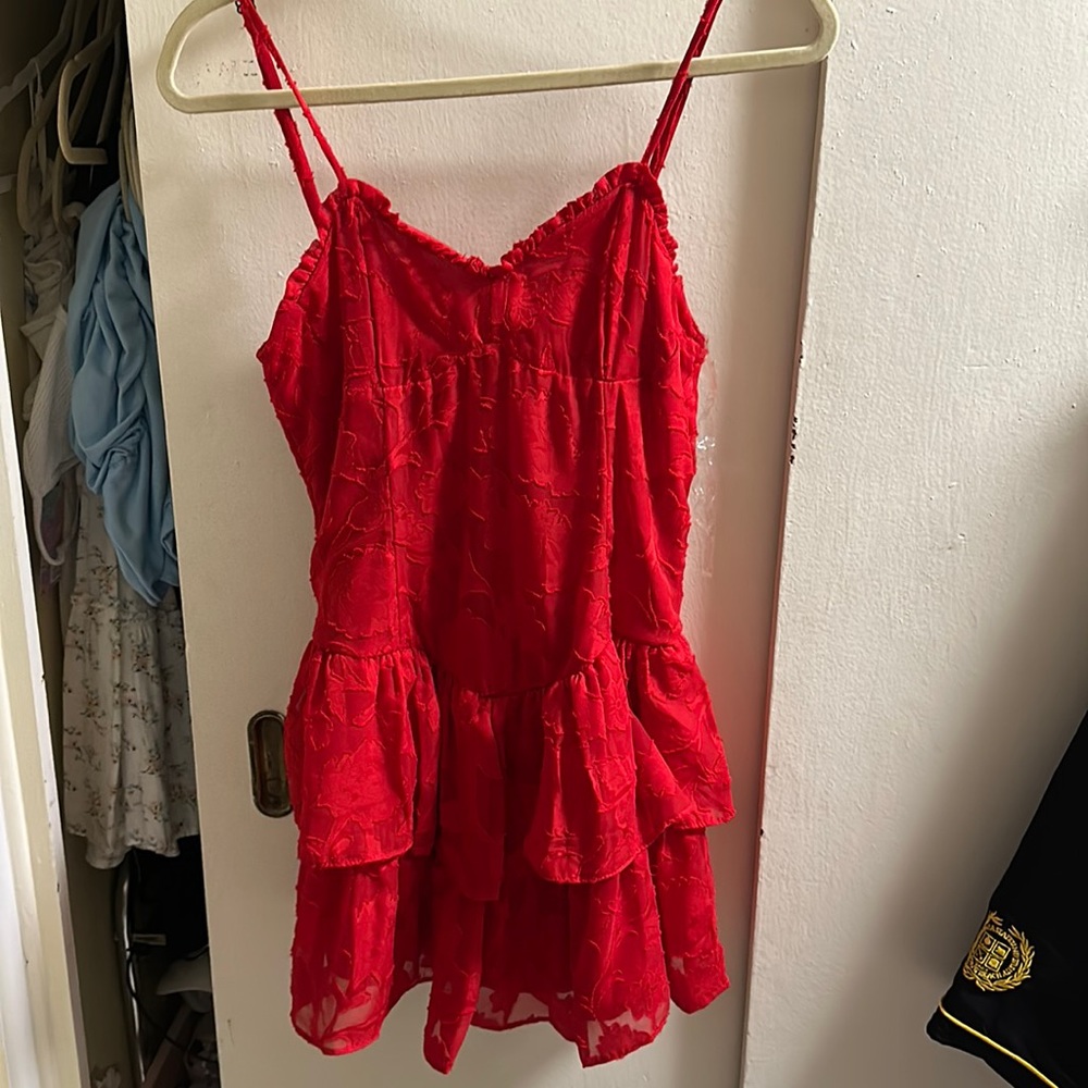 Brand new red corset dress